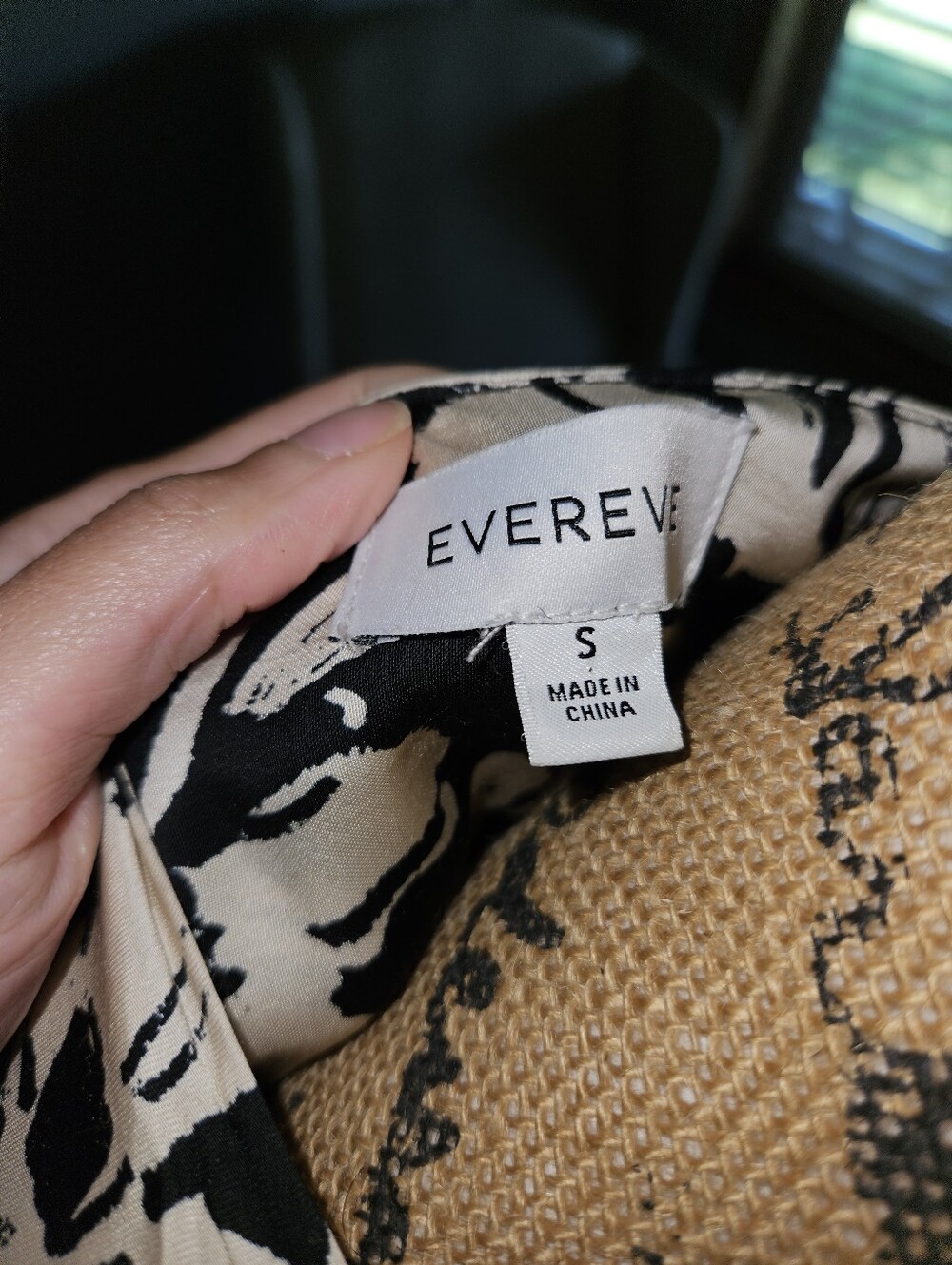 Black & Cream Floral Cap-Sleeve Maxi Dress Evereve Small - Picture 2 of 5